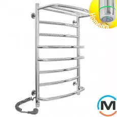 Полотенцесушитель электрический Laris Евромикс П8 500 х 800 с полкой левое подключение S3, Исполнение: Левый, фото 