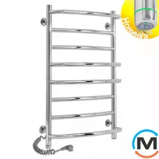 Полотенцесушитель электрический Laris Евромикс П8 500 х 800 левое подключение S3, Исполнение: Левый, Высота (мм): 800, Ширина (мм): 530, фото 