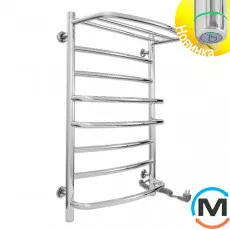 Полотенцесушитель электрический Laris Евромикс П8 500 х 800 с полкой правое подключение S3, Исполнение: Правый, фото 