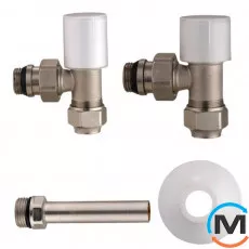 Комплект радіаторних кранів 1/2" SMART ASG, фото 