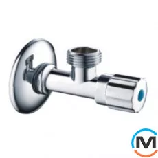 Кран кутовий вентильний 1/2"x3/8" з цангою ASG., Діаметр різьблення: 1/2"x3/8", фото 