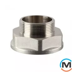 Перехідник 1 1/4 "х1" нікель ASG, Діаметр різьблення: 1 1/4"х1", фото 