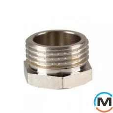 Заглушка 3/4" Н нікель ASG, Тип різьблення: Зовнішня, Діаметр різьблення: 3/4", фото 