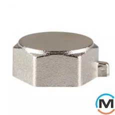 Заглушка 1/2" В нікель ASG, Тип різьблення: Внутрішня, Діаметр різьблення: 1/2", фото 