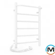 Сушка для рушників електрична Laris Прайм ЧФ 6 400 х 600 ліве підключення S3, Виконання: Лівий, Колір: Білий, Висота (мм): 600, фото 