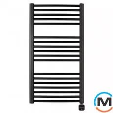 Електричний сушка для рушників Luxrad BASIC G 1200x500 чорний мат. структурний тен (300 Вт), Модифікація: скрытый монтаж, Виконання: Правий, Висота (мм): 1200, Макс. потужність (Вт): 300, фото 