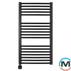 Електричний сушка для рушників Luxrad BASIC G 922x500 чорний мат. структурний тен (300 Вт) прихований монтаж зліва, Модифікація: скрытый монтаж, Виконання: Лівий, Висота (мм): 922, Макс. потужність (Вт): 300, фото 