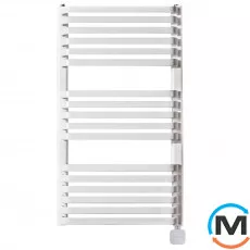 Електричний сушка для рушників Luxrad PIATTO 934x530 білий тен (600 Вт), Модифікація: скрытый монтаж, Виконання: Правий, Колір: Білий, фото 