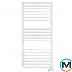 Електричний сушка для рушників Luxrad SALTO I 920x430 тен (300 Вт) з кабелем праворуч, Модифікація: с кабелем, Виконання: Правий, Колір: Білий, Висота (мм): 920, фото 