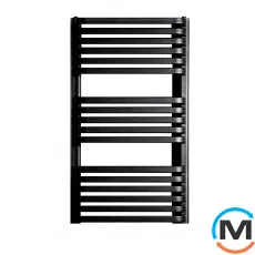 Сушка для рушників Luxrad PIATTO 934x530 516 Вт чорна матова структурна, Колір: Чорний, фото 