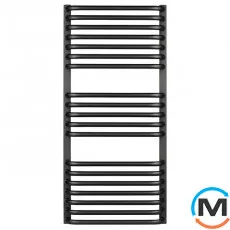 Сушка для рушників Luxrad SALTO I 920x430 412 Вт чорний мат. структурний, Колір: Чорний, Висота (мм): 920, фото 