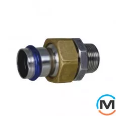 Американка із зовнішнім різьбленням ASG INOX 18x3/4", Діаметр різьблення: 3/4", Діаметр (мм): 18, фото 