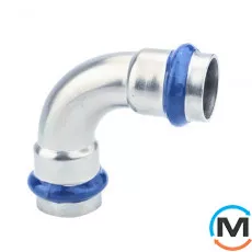 Коліно ASG INOX 90х22, Градус (град.): 90, Діаметр (мм): 22, фото 