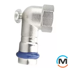 Настенное колено 90⁰ с внутренней резьбой ASG INOX 15х1/2", Диаметр резьбы: 1/2", Диаметр (мм): 15, фото 