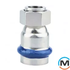 Переходник с накидной гайкой ASG INOX 54х2 3/8", Диаметр резьбы: 2 3/8", Диаметр (мм): 54, фото 