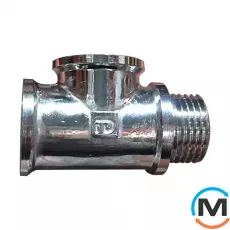 Хром FADO трійник 1/2" ВВЗ, Тип різьблення: Внутрішня/Внутрішня/Зовнішня, Діаметр різьблення: 1/2", фото 