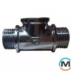 Хром FADO трійник 1/2" ЗВЗ, Тип різьблення: Зовнішня/Внутрішня/Зовнішня, Діаметр різьблення: 1/2", фото 