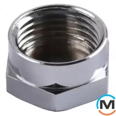 Хром FADO Заглушка 1/2" В, Тип різьблення: Внутрішня, Діаметр різьблення: 1/2", фото 