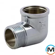 Хром косинець FADO FITT 1/2" ЗВ, Тип різьблення: Внутрішня/Зовнішня, Діаметр різьблення: 1/2", фото 