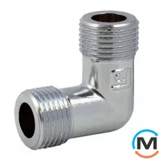 Хром косинець FADO FITT 1/2" ЗЗ, Тип різьблення: Зовнішня/Зовнішня, Діаметр різьблення: 1/2", фото 