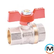 Кран кульовий Fado Classic PN30 20 3/4'' ВВ, Тип різьблення: Внутрішня/Внутрішня, Діаметр різьблення: 3/4'', Тип ручки: Метелик, фото 