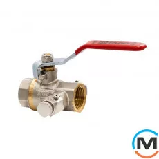 Кран кульовий Fado зі спускником 15 1/2" ВВ, Діаметр різьблення: 1/2'', фото 