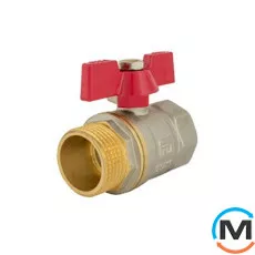 Кран кульовий Fado Modern метелик 3/4" НВ, Тип різьблення: Внутрішня/Зовнішня, Діаметр різьблення: 3/4'', Тип ручки: Метелик, фото 