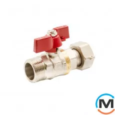 Кран кульовий Fado з накидною гайкою PN40 15 1/2", Діаметр різьблення: 1/2'', фото 