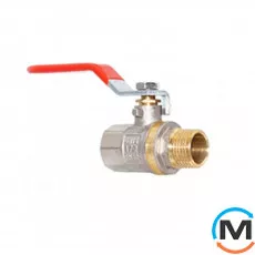 Кран кульовий FADO Classic PN40 15 1/2'' ЗВ ручка, Тип різьблення: Внутрішня/Зовнішня, Діаметр різьблення: 1/2'', фото 