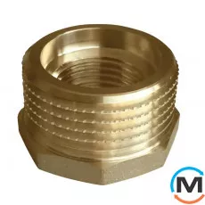 Латунь FADO Футорка 3/4" x 1/2", Діаметр різьблення: 3/4"x1/2", фото 