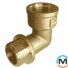 Латунь FADO куточок 3/4" ЗВ, Тип різьблення: Внутрішня/Зовнішня, Діаметр різьблення: 3/4", фото 