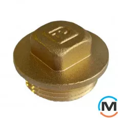 Латунь FADO Заглушка 1/2" С, Тип різьблення: Зовнішня, Діаметр різьблення: 1/2", фото 
