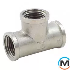 Нікель Fado Трійник 2", Тип різьблення: Внутрішня/Внутрішня/Внутрішня, Діаметр різьблення: 2", фото 