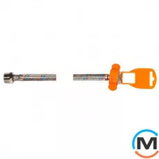 Шланг для води FADO 80 см 1/2" ЗВ, Тип різьблення: Внутрішня/Зовнішня, Діаметр різьблення: 1/2", Довжина (см): 80, фото 