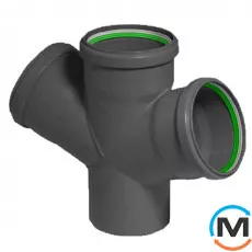 Хрестовина каналізаційна ASG 110/110/110 45°, Градус (град.): 67, Діаметр (мм): 110, фото 