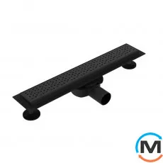 Трап душовий ASG 04P BLACK SS304L Double Lock 600х70, Монтажна довжина (мм): 600, фото 