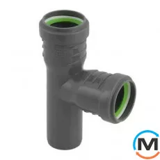 Трійник каналізаційний ASG HTR 40х40x87, 5°, Градус (град.): 90, Модифікація: 40х40x87.5, Колір: Сірий, Діаметр (мм): 40, фото 