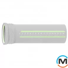 Труба каналізаційна ASG HTR 32x500 White, Колір: Білий, Діаметр (мм): 32, Довжина (мм): 500, фото 