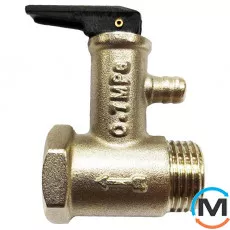 Запобіжний клапан для бойлера із зворотним клапаном 1/2" 7 бар Tervix Pro Line Volcano, Тиск спрацьовування (бар): 7±0.1, фото 