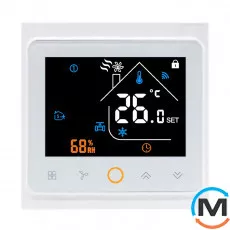 Термостат для фанкойла с WiFi управлением Tervix WiFi Fancoil Thermostat (на 2 трубы) 0-10В, фото 