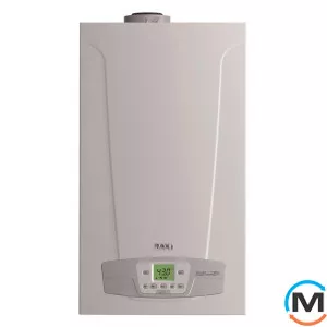 Конденсаційний котел Baxi DUO-TEC COMPACT 1.24 GA, Тип котла: Газовий конденсаційний, Теплова потужність (кВт): 24, Вбудований бойлер: Ні, Кількість контурів: 1, Спосіб відведення газів: Турбований, фото 