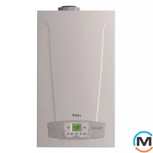 Конденсаційний котел Baxi DUO-TEC COMPACT 28 GA, Тип котла: Газовий конденсаційний, Теплова потужність (кВт): 28, Вбудований бойлер: Ні, Кількість контурів: 2, Спосіб відведення газів: Турбований, фото 