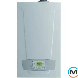 Конденсаційний котел Baxi NUVOLA DUO-TEC 24 GA, Тип котла: Газовий конденсаційний, Теплова потужність (кВт): 24, Вбудований бойлер: Так, Модифікація: Без виносної панелі, Об'єм (л): 40, Кількість контурів: 2, Спосіб відведення газів: Турбований, фото 