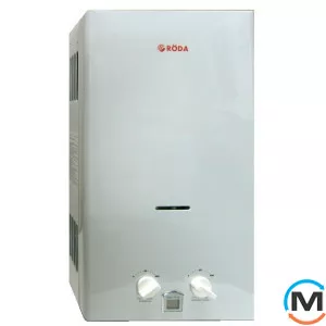 Roda JSD20-A1 дымоходная газовая колонка, Тип розжига: Электронный, Тепловая мощность (кВт): 20, Тип камеры сгорания: Открытая, Цвет: Белый, Подводка труб: Нижняя, Производительность (л/мин): 10, Способ установки: Настенный, Электропитание: 3 V, фото 