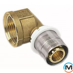 Колено Sanha 3fit-Press 25090g 50х1 1/2 ВР, Вариант: Простое, Тип резьбы: Внутренняя, Диаметр резьбы: 1 1/2", Назначение труб: Универсальная, Диаметр (мм): 50, Рабочее давление (бар): 10, Материал: Бронза Кремнистая, фото 