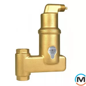 Сепаратор воздуха Spirotech SpiroVent Air ¾" Vertical, Диаметр резьбы: 3/4", Исполнение: Вертикальный, Материал: Латунь, фото 