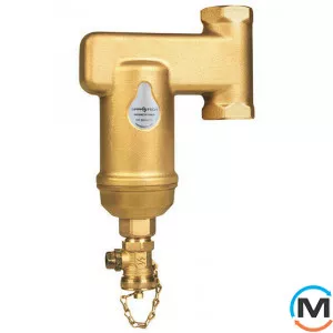 Сепаратор шлама Spirotech SpiroTrap Dirt ¾" Vertica, Диаметр резьбы: 3/4", Исполнение: Вертикальный, Материал: Латунь, фото 