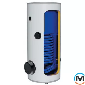 Бойлер косвенный Drazice OKC 200 NTRR/BP, Вариант: С боковым фланцем, Объем (л): 200, Исполнение: Вертикальный, Количество змеевиков: 2, фото 