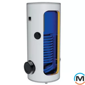 Бойлер непрямий Drazice OKC 250 NTRR/BP, Варіант: З бічним фланцем, Об'єм (л): 250, Виконання: Вертикальний, Кількість змійовиків: 2, фото 