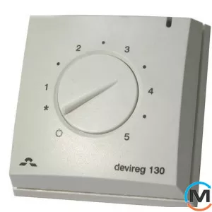 Терморегулятор DEVI Devireg 130 з датчиком підлоги, фото 